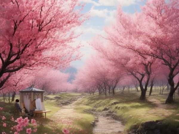 桃花盛开之地，揭秘经典歌词中的如画美景