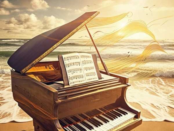 滩五线谱钢琴曲，时空穿梭的音符之旅