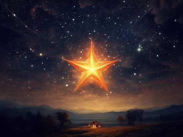 星光闪耀，夜空中最亮星的温暖力量